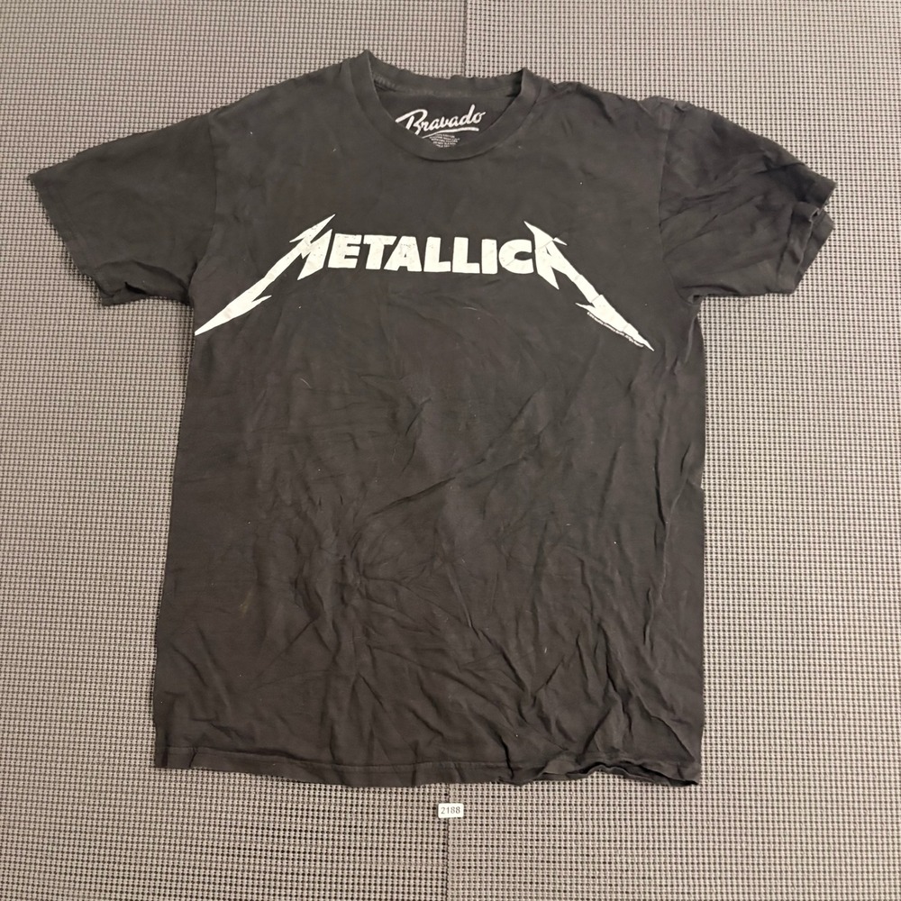 Metallica Bravado 2016 Logo Graphic T-Shirt Black Mens Medium
